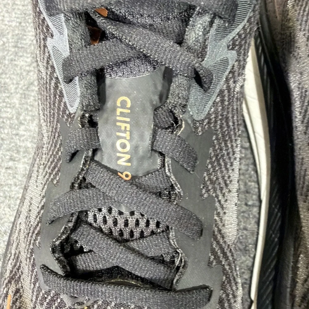 Hoka Clifton 9 Women's Running Shoes Size 8.5 Black/Rose Gold